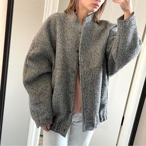 Trending Zara Textured Bomber Jacket XS-S